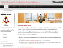 Tablet Screenshot of cardinalmovingllc.com